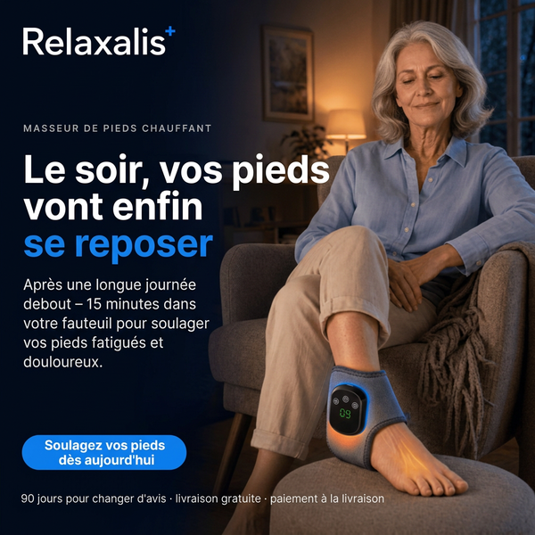 RelaxalisEMS™ — Masseur de pieds thérapeutique 3-en-1